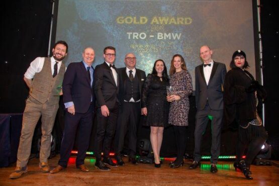 SpaceandPeople's Andrew Bodwick presented the award to TRO and BMW